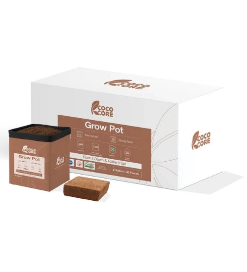 Coco Core 2 Gallon Grow Bag - Compressed