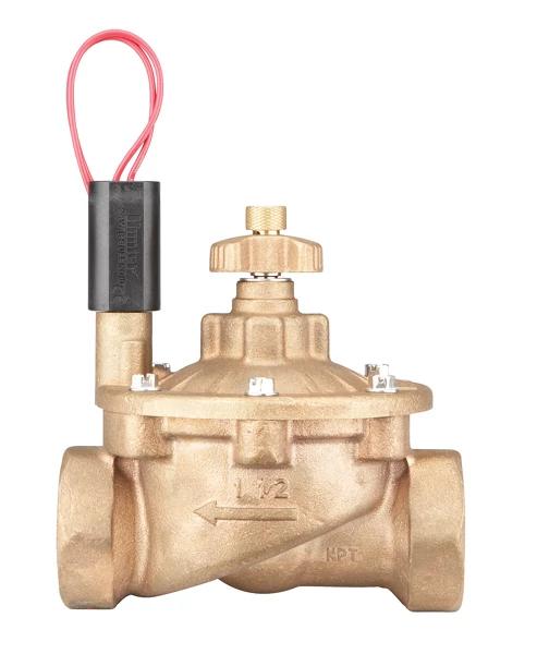 Hunter IBV Brass Inline Valve with Flow Control 1 in. FPT | IBV-101G-FS